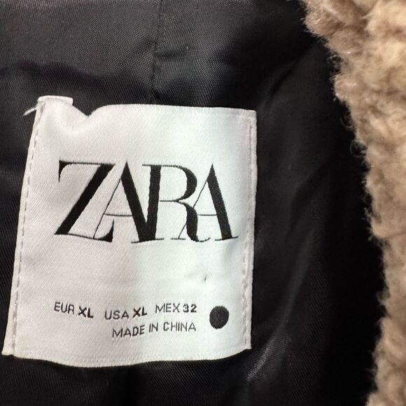 ZARA Faux Shearling coat - Picture 6 of 6
